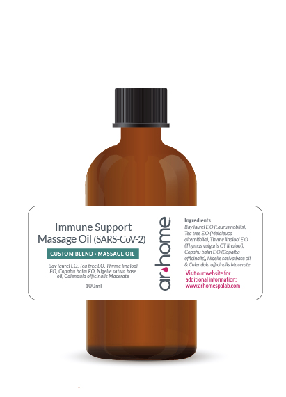 Huile de massage de soutien immunitaire : (SRAS-CoV-2)